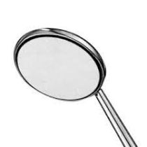 Mouth Mirror Top Front Coated Rhodium-Top